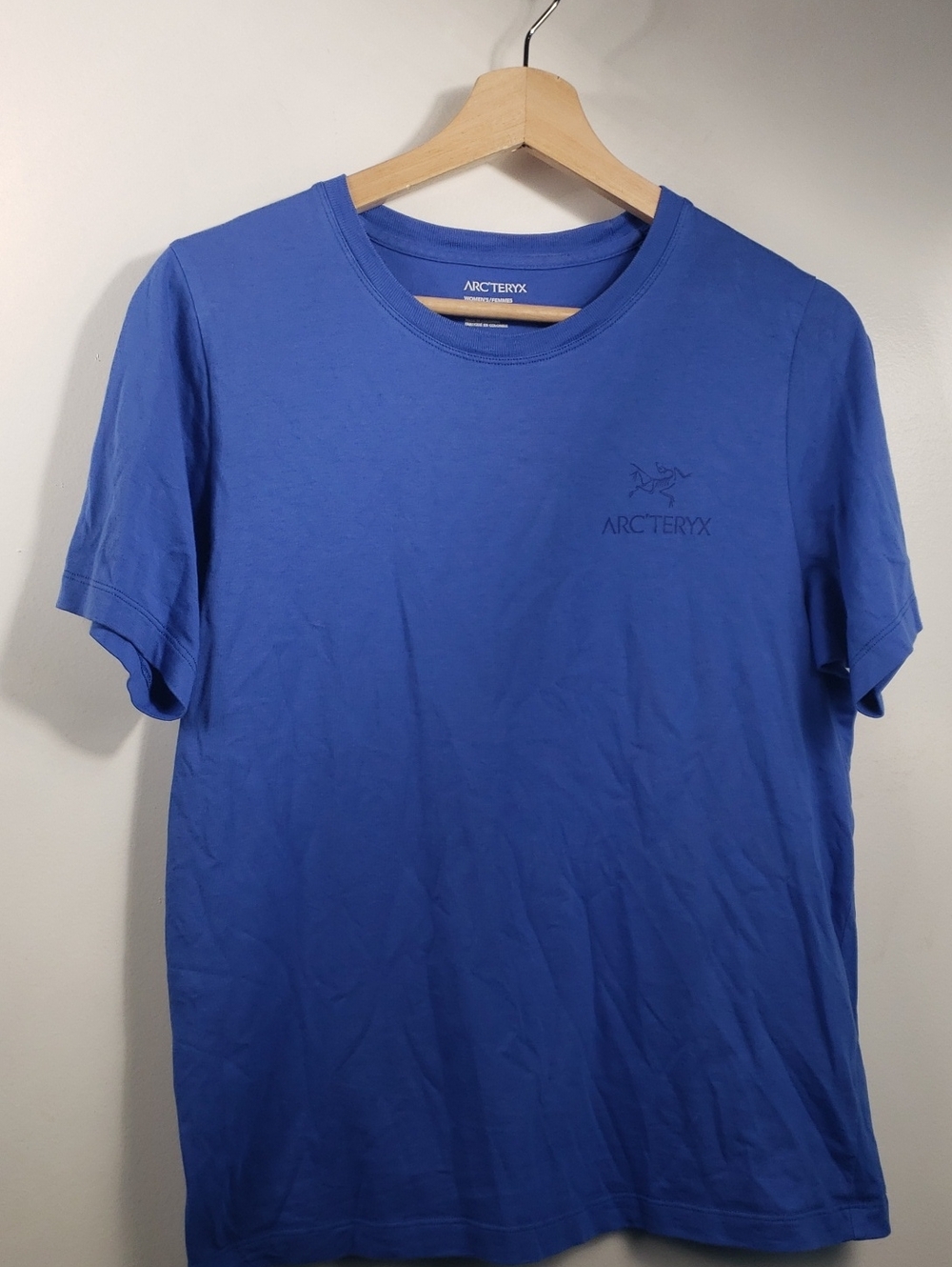 Arc'teryx Crew T-Shirt — Royal Blue Size Snall